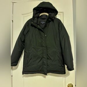 Lands' End Black Down Jacket Black XS